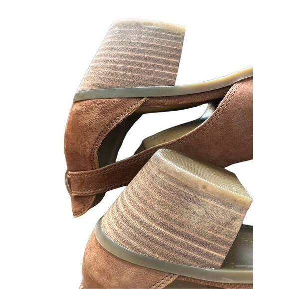 Lucky Brand  Open Toe Ankle sandals Leather Size 8.5 - Picture 7 of 10